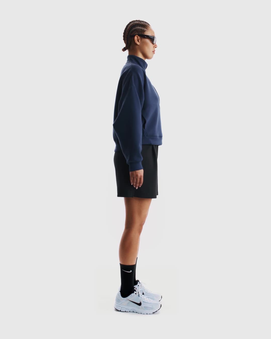 Nike 24.7 ImpossiblySoft Women's Dri-FIT Oversized 1/2-Zip Top